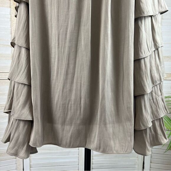 Current Air Ruffle Tiered Sleeve Top Blouse Large - Picture 11 of 13